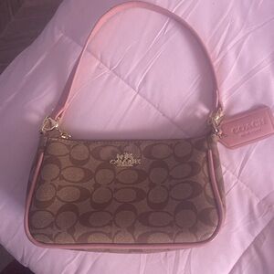 Pink/ Tan Coach Bag